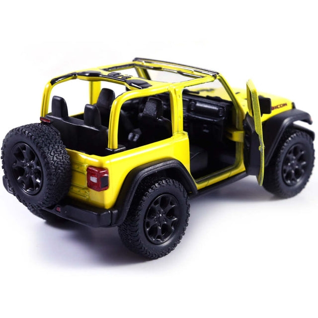 Macheta metalica 1:34 Jeep Wrangler, 12 cm, Galben [2]