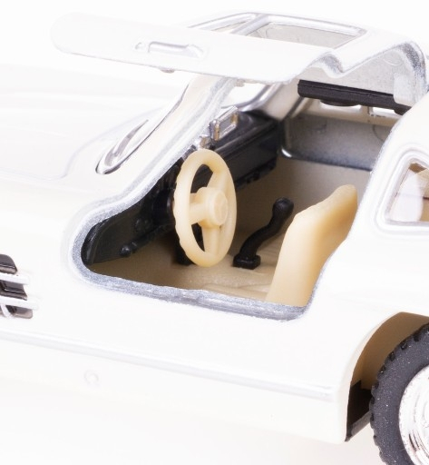 Macheta Metalica 1:34 Kinsmart Mercedes-Benz 300SL 1954, Alb, 12cm [3]