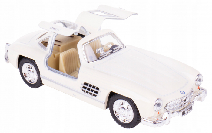 Macheta Metalica 1:34 Kinsmart Mercedes-Benz 300SL 1954, Alb, 12cm [2]