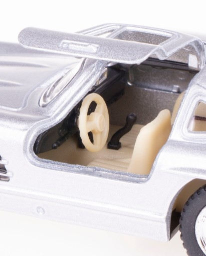 Macheta Metalica 1:34 Kinsmart Mercedes-Benz 300SL 1954, Gri, 12cm [5]