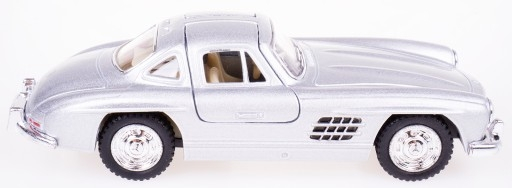 Macheta Metalica 1:34 Kinsmart Mercedes-Benz 300SL 1954, Gri, 12cm [3]