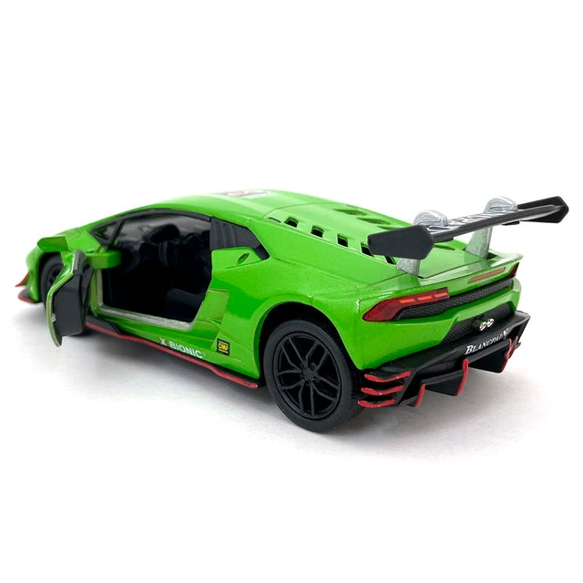 Macheta metalica 1:34 Lamborghini Huracan, 12 cm, Verde [2]