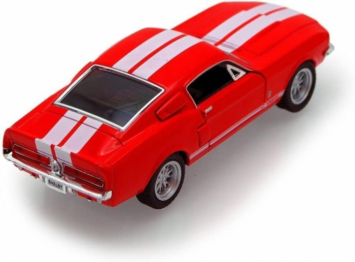 Macheta metalica 1:34 Shelby GT-500, 12 cm, Rosu [3]