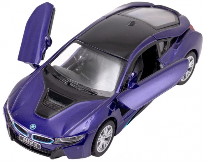 Macheta metalica Bmw i8 Kinsmart, Scara 1:36, Mov [3]