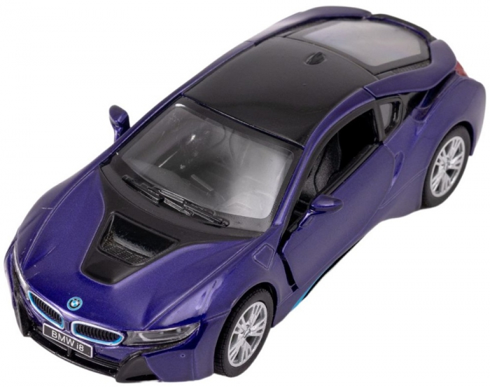 Macheta metalica Bmw i8 Kinsmart, Scara 1:36, Mov [6]