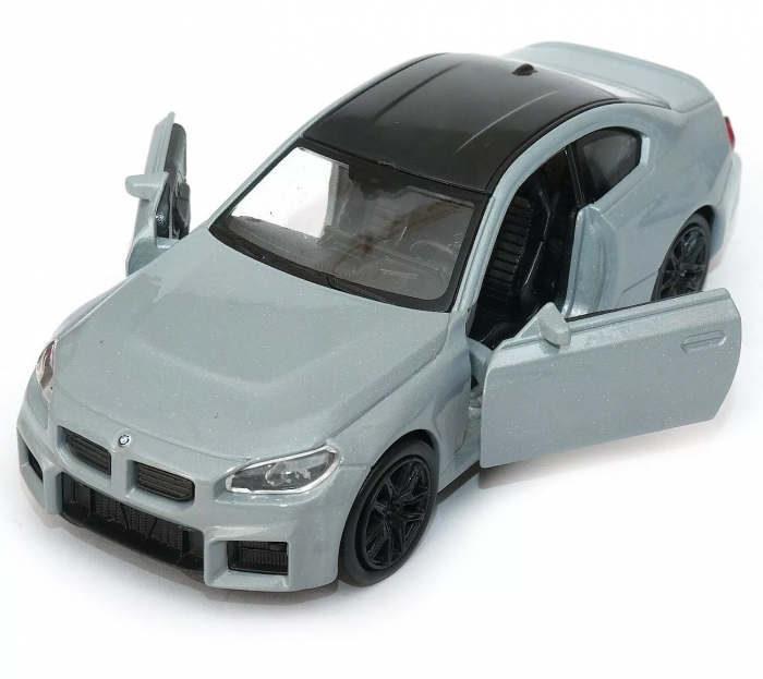 Macheta metalica Bmw M2 G87 Coupe 2023, Welly, Scara 1:34, Gri [4]