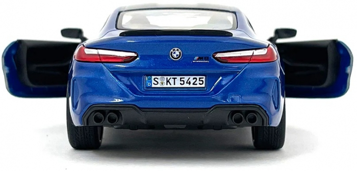 Macheta metalica Bmw M8 Competition Coupe, Kinsmart, Scara 1:38, Albastru [4]