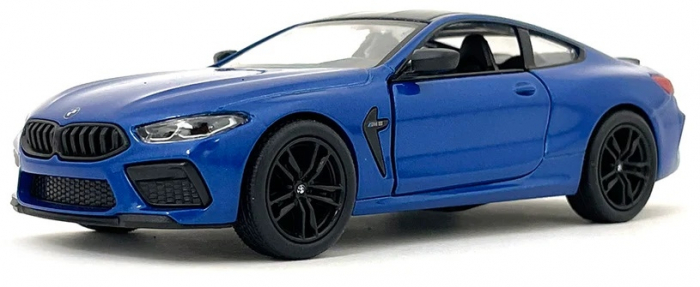 Macheta metalica Bmw M8 Competition Coupe, Kinsmart, Scara 1:38, Albastru [5]