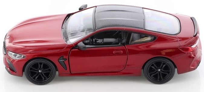Macheta metalica Bmw M8 Competition Coupe, Kinsmart, Scara 1:38, Rosu [2]