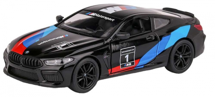 Macheta metalica Bmw M8 Competition Coupe, Livery Edition, Kinsmart, Scara 1:38, Negru [4]