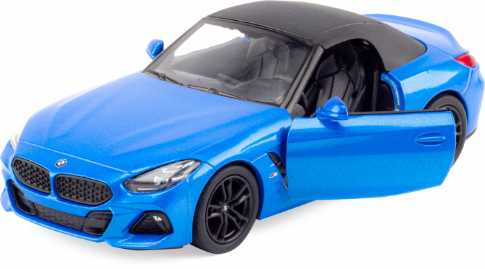 Macheta metalica Bmw Z4, Kinsmart, Scara 1:34, Albastru [4]