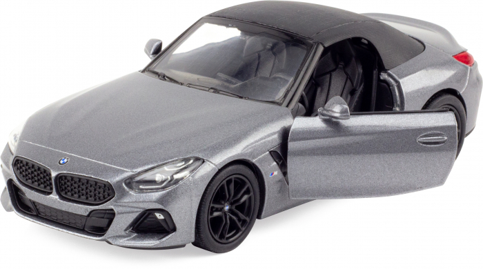 Macheta metalica Bmw Z4, Kinsmart, Scara 1:34, Gri [3]
