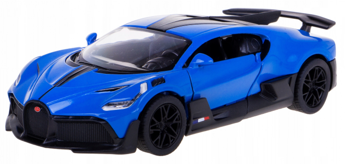Macheta metalica Bugatti Divo 1:34 Kinsmart, Albastru, 12 cm [2]