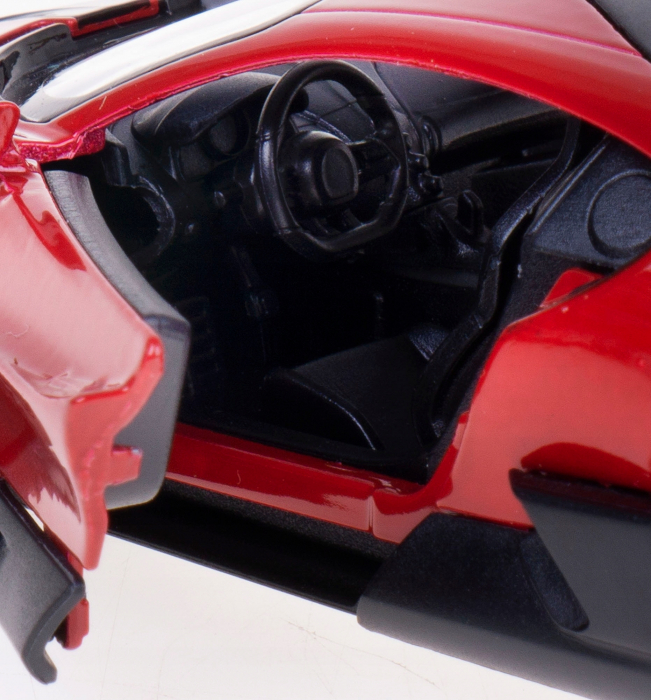 Macheta metalica Bugatti Divo 1:34 Kinsmart, Rosu, 12 cm [5]