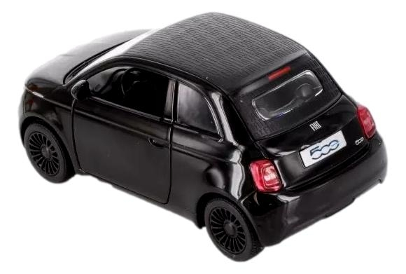 Macheta metalica Fiat 500e, Kinsmart, Scara 1:28, Negru [4]