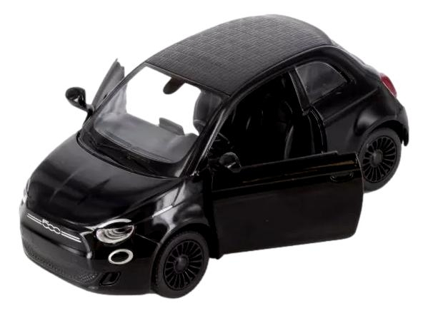 Macheta metalica Fiat 500e, Kinsmart, Scara 1:28, Negru [2]