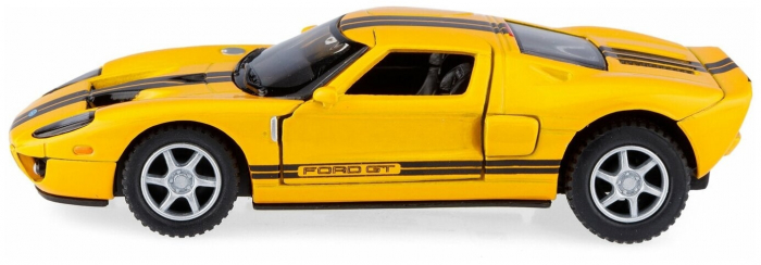Macheta metalica Ford GT 2006, Kinsmart, Scara 1:36, Galben [3]