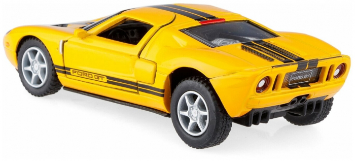 Macheta metalica Ford GT 2006, Kinsmart, Scara 1:36, Galben [2]