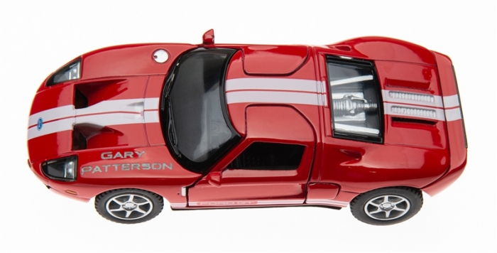 Macheta metalica Ford GT 2006, Kinsmart, Scara 1:36, Rosu [2]