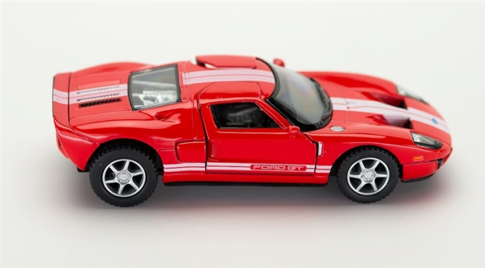 Macheta metalica Ford GT 2006, Kinsmart, Scara 1:36, Rosu [4]