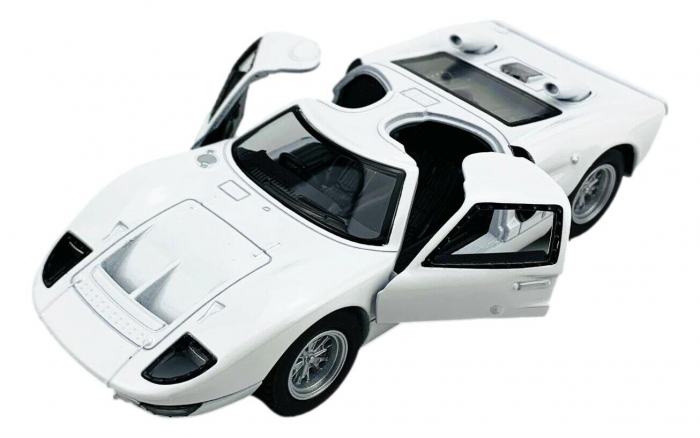 Macheta metalica Ford GT40 MKII 1966, Kinsmart, Scara 1:32, Alb [2]