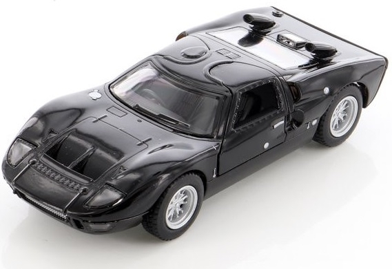 Macheta metalica Ford GT40 MKII 1966, Kinsmart, Scara 1:32, Negru [3]