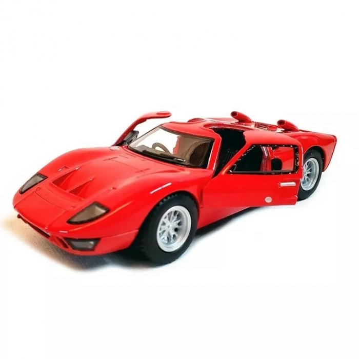 Macheta metalica Ford GT40 MKII 1966, Kinsmart, Scara 1:32, Rosu [2]