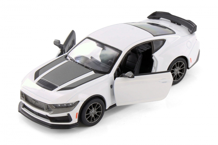Macheta metalica Ford Mustang Dark Horse 2024, Kinsmart, Scara 1:38, Alb [2]