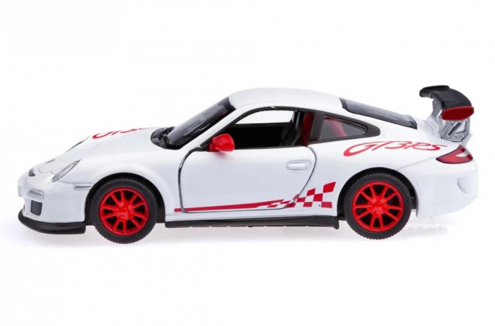 Macheta metalica Kinsmart 1:34 Porsche 911 GT3 RS, 12 cm, Alb [2]