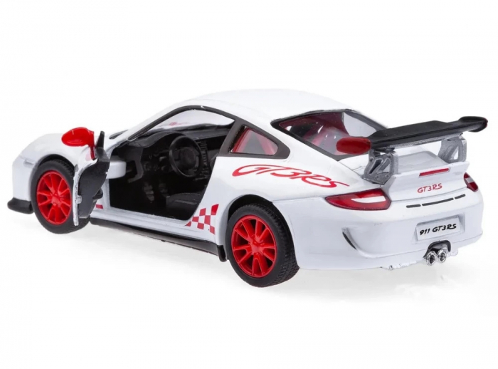 Macheta metalica Kinsmart 1:34 Porsche 911 GT3 RS, 12 cm, Alb [3]