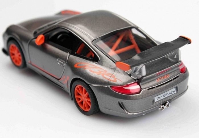 Macheta metalica Kinsmart 1:34 Porsche 911 GT3 RS, 12 cm, Gri [2]