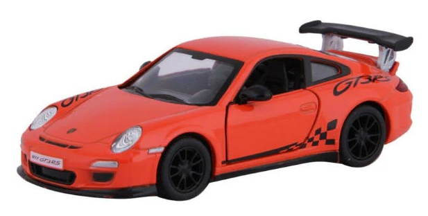 Macheta metalica Kinsmart 1:34 Porsche 911 GT3 RS, 12 cm, Portocaliu [1]
