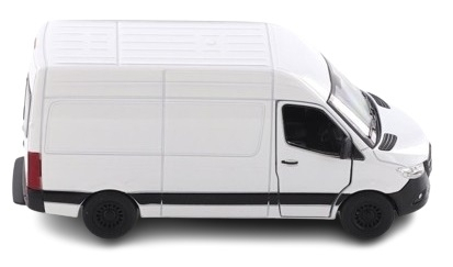 Macheta metalica Kinsmart Mercedes-Benz Sprinter, Alb, scara 1:36 [3]