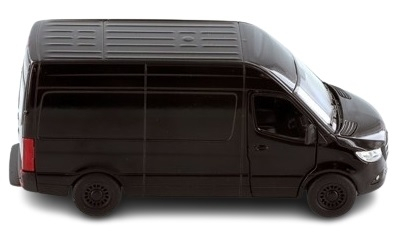 Macheta metalica Kinsmart Mercedes-Benz Sprinter, Negru, scara 1:36 [3]