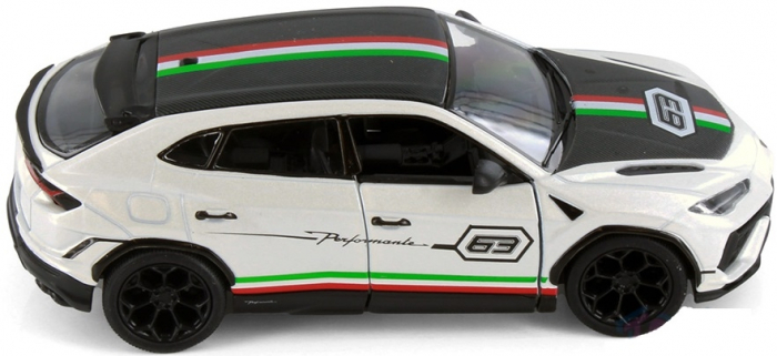 Macheta metalica Lamborghini Urus Performante, Livery Edition, Kinsmart, Scara 1:40, Alb [5]