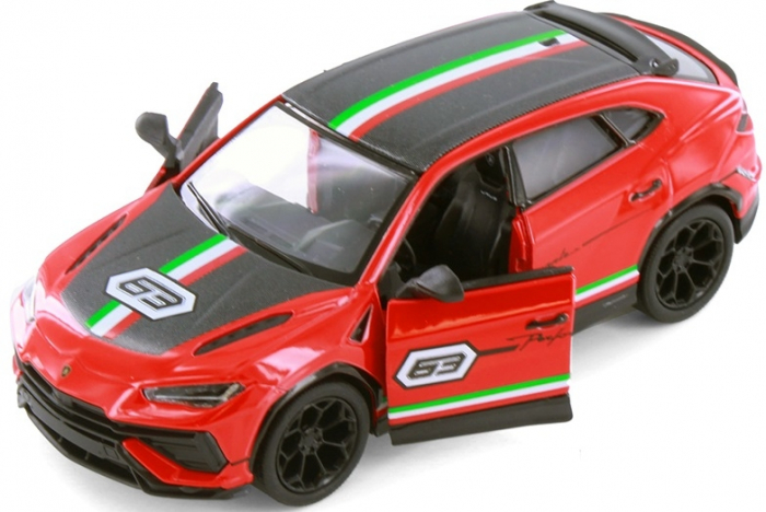 Macheta metalica Lamborghini Urus Performante, Livery Edition, Kinsmart, Scara 1:40, Rosu [2]