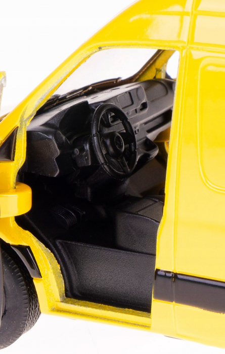 Macheta metalica Mercedes-Benz Sprinter DHL Edition, Kinsmart, Scara 1:48, Galben [6]