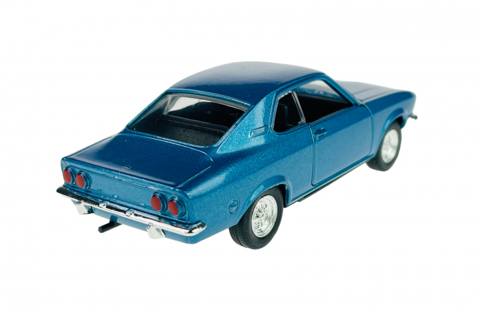 Macheta metalica Opel Manta 1970  A, scara 1:34 Welly, Albastru, 12 cm [3]