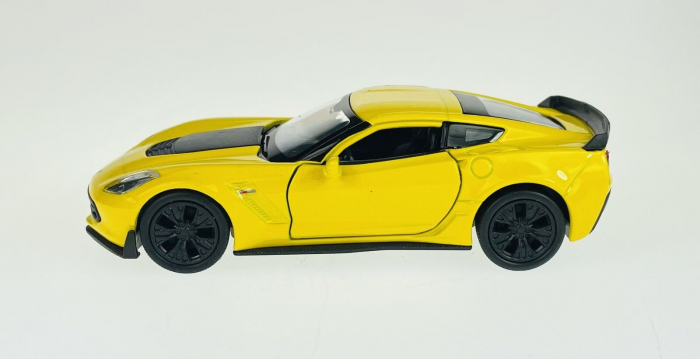 Macheta metalica Welly 1:34 Chevrolet 2017 Corvette Z06, Galben [4]