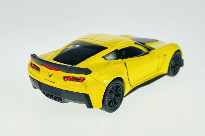 Macheta metalica Welly 1:34 Chevrolet 2017 Corvette Z06, Galben [3]