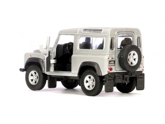 Macheta metalica Welly 1:34 Land Rover Defender, Gri [3]