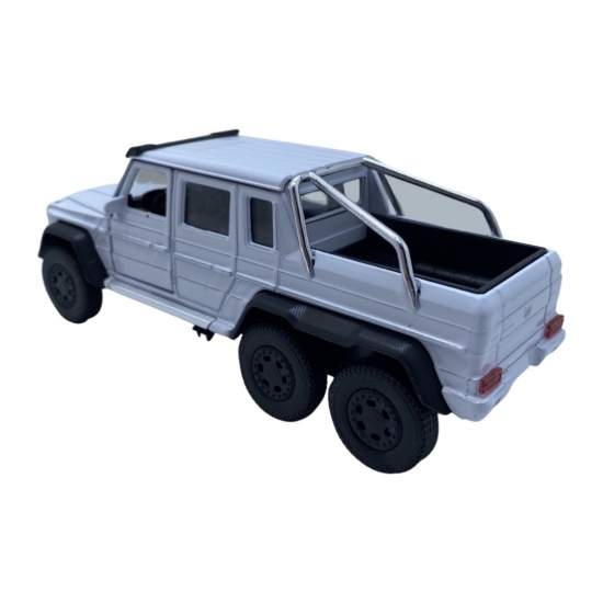Macheta metalica Welly 1:34 Mercedes Benz G 63 AMG 6x6, Alb [2]