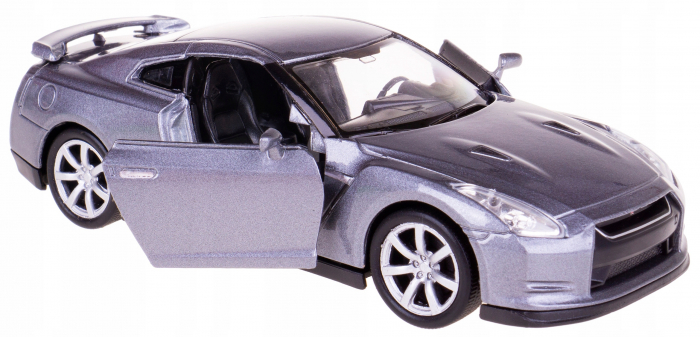 Macheta metalica Welly 1:34 Nissan GT-R, Gri [2]