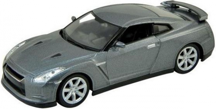 Macheta metalica Welly 1:34 Nissan GT-R, Gri [1]