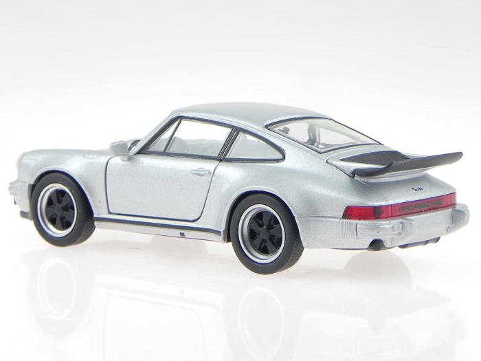 Macheta metalica Welly 1:34 Porsche 911 Turbo, Gri, 12 cm [2]