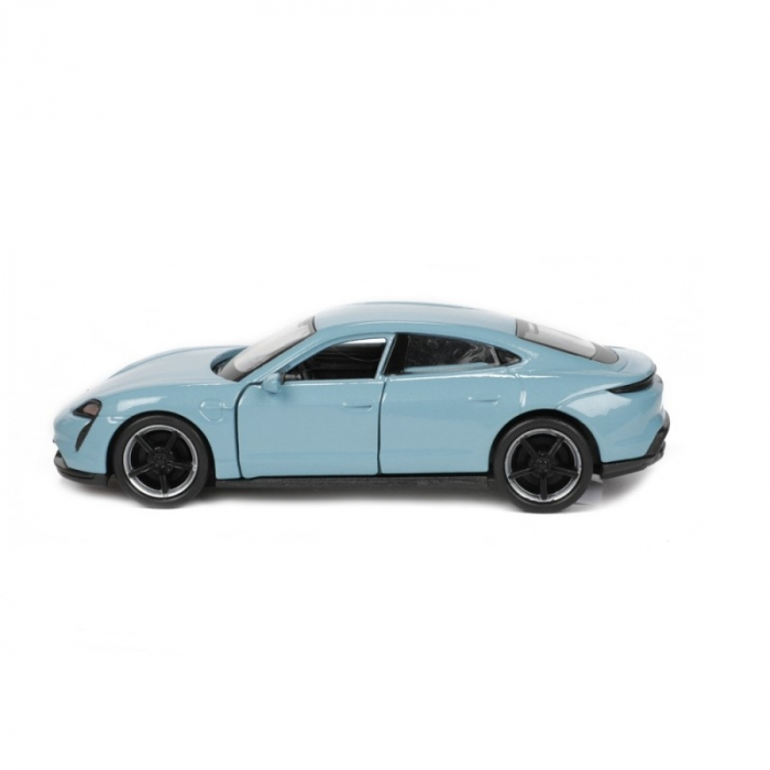Macheta metalica Welly 1:34 Porsche Taycan, Blue, 12 cm [5]