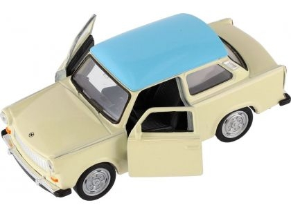 Macheta metalica Welly 1:34 Trabant, Crem-Bleu [3]