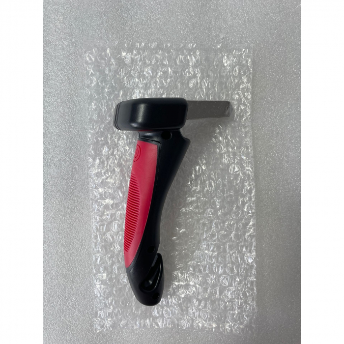 Maner Auto 4 in 1, Flippy, Kit de Siguranta, Maner, LED, Cutter, Ciocan, din ABS si Aluminiu, 18 x 7 cm, Rosu/Negru [2]