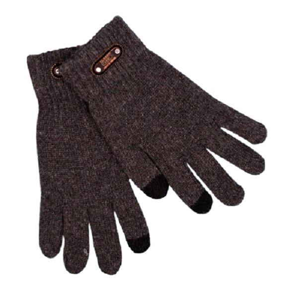 Manusi de Barbat, Flippy, Model Tricotat, Functie Touchscreen (ecran tactil), Material Acril, Manseta Elastica, Interior Catifelat, Marime Universala, Gri [1]