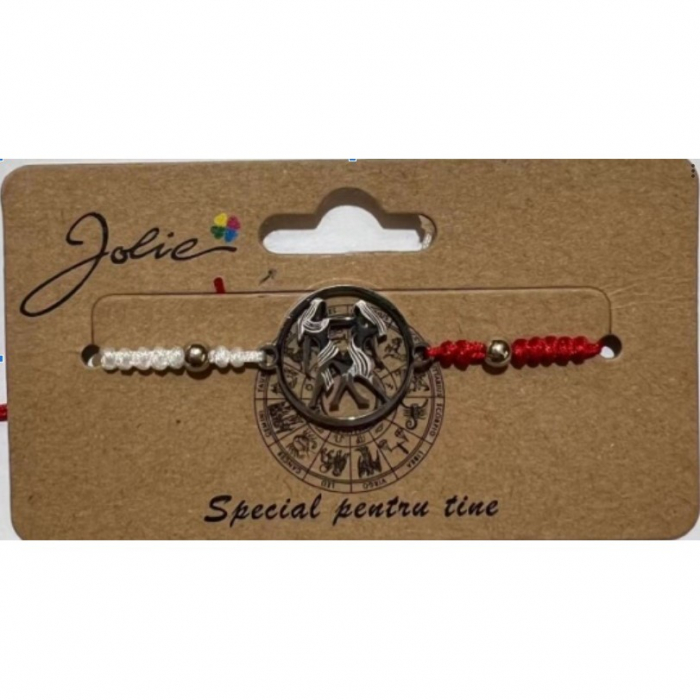 Martisor bratara zodiac, Jolie, 5x9 cm, Gemeni [1]